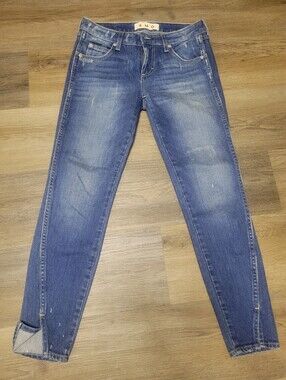 AMO Women's Medium Wash  with Subtle Distressing